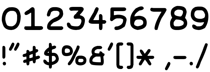 Basic Comical Regular NC Font OTHER CHARS