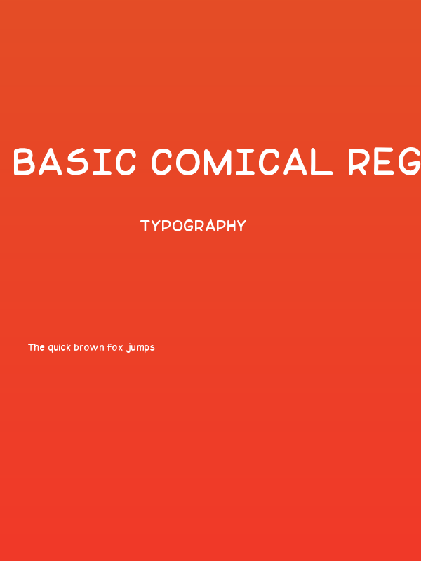 Basic Comical Regular NC Poster