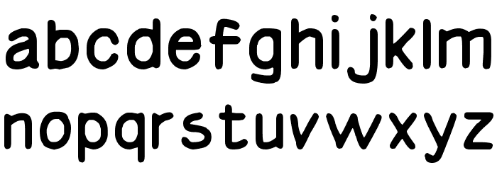 Basic Comical Regular NC Font LOWERCASE