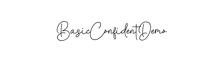 Basic Confident Demo  Free Fonts Download
