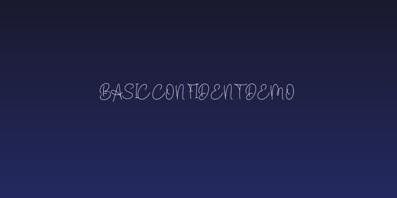 Basic Confident Demo Social Header