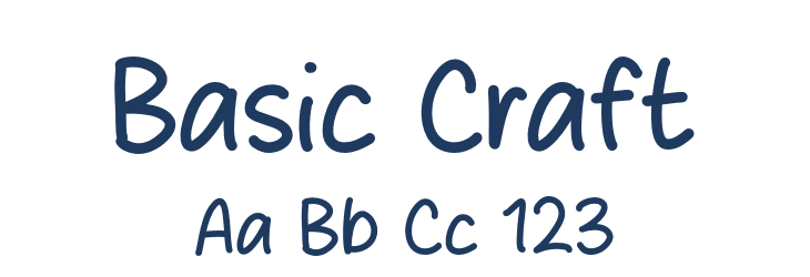 Basic Craft Font Preview