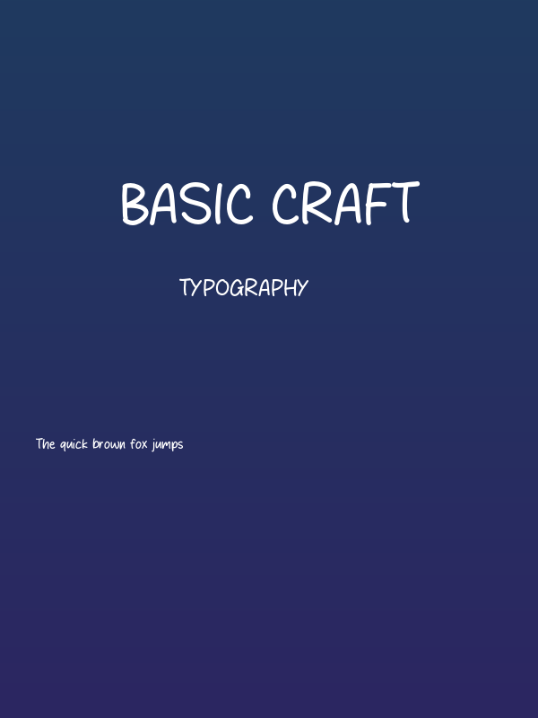 Basic Craft Poster