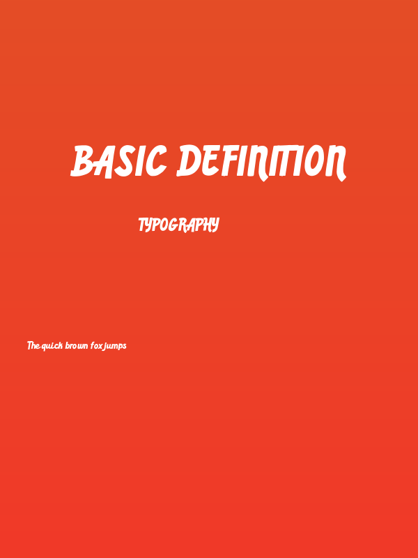Basic Definition Poster