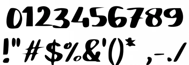 Basic Drawing Font OTHER CHARS