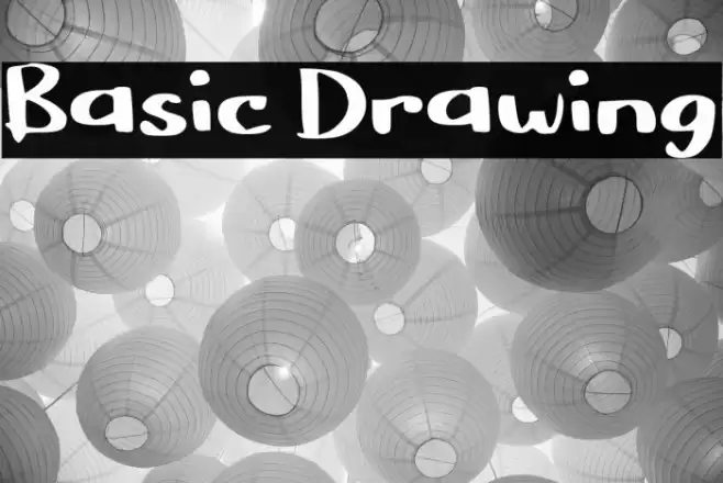 Basic Drawing Font examples