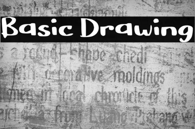 Basic Drawing Font examples