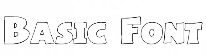 Basic Font  フリーフォントのダウンロード
