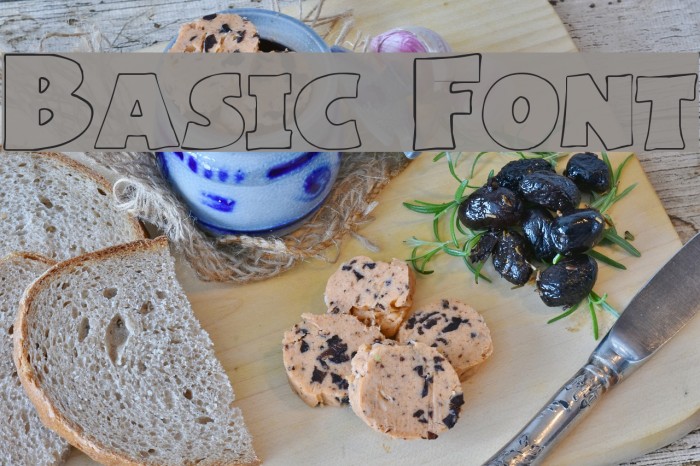 Basic Font Font examples
