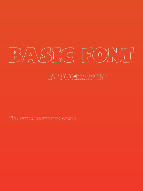 Basic Font Poster