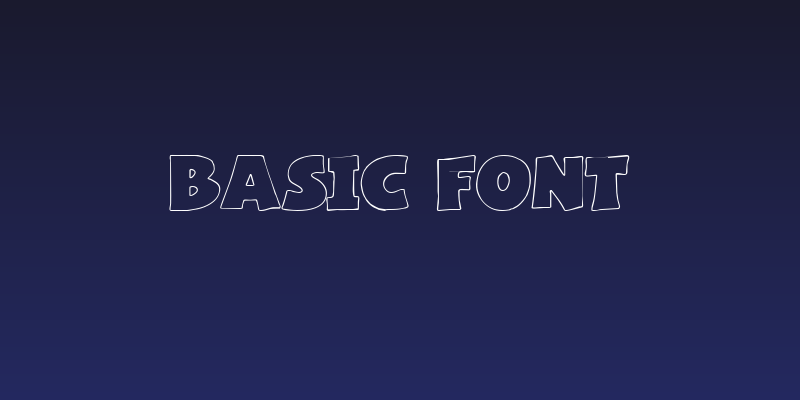 Basic Font Social Header
