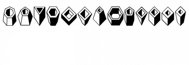 Basic Objects Regular Font OTHER CHARS