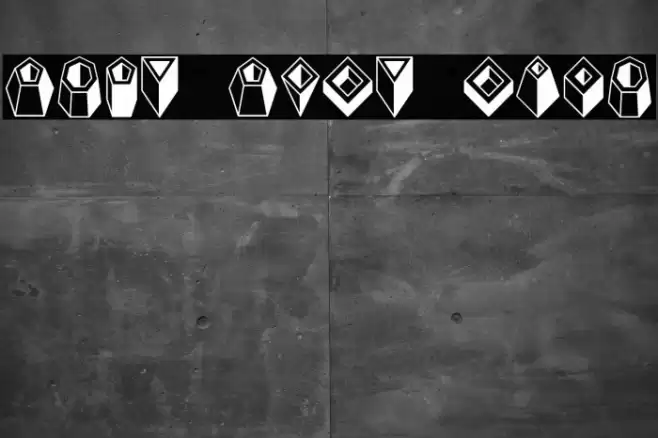 Basic Objects Regular Font examples