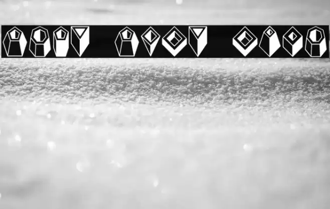 Basic Objects Regular Font examples