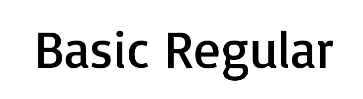 Basic Regular Font