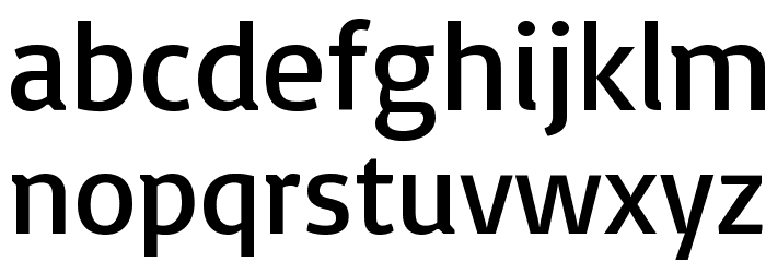 Basic Regular Font LOWERCASE