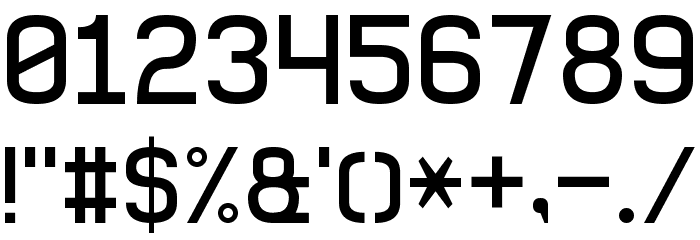 Basic Sans Serif 7 Font OTHER CHARS