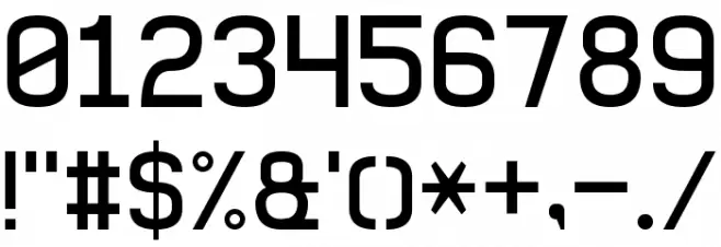 Basic Sans Serif 7 Font OTHER CHARS