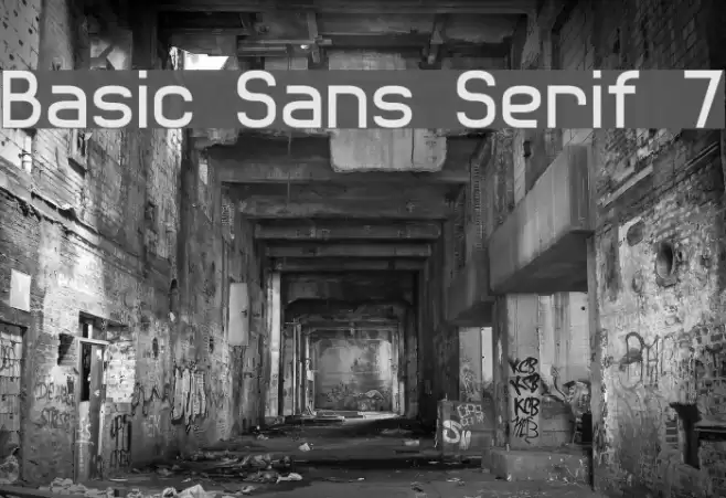 Basic Sans Serif 7 Font examples