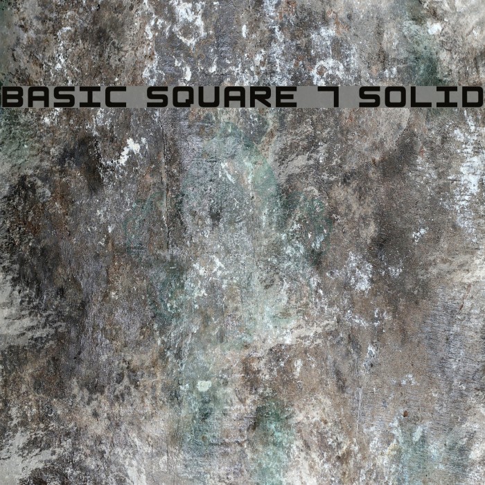 Basic Square 7 Solid Fuentes examples