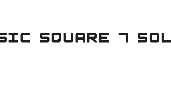 Basic Square 7 Solid Logo