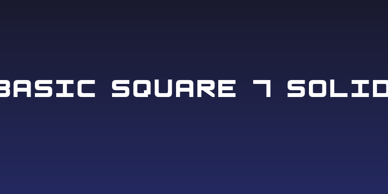 Basic Square 7 Solid Social Header
