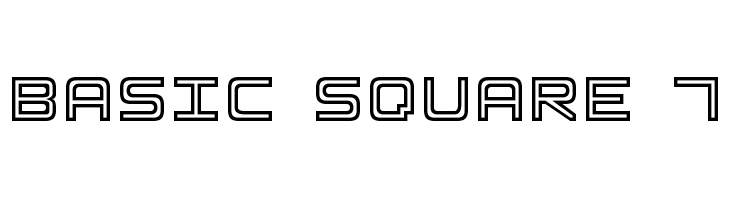 Basic Square 7  font caratteri gratis