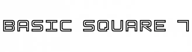 Basic Square 7  baixar fontes gratis