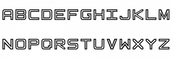Basic Square 7 Schriftart Groß