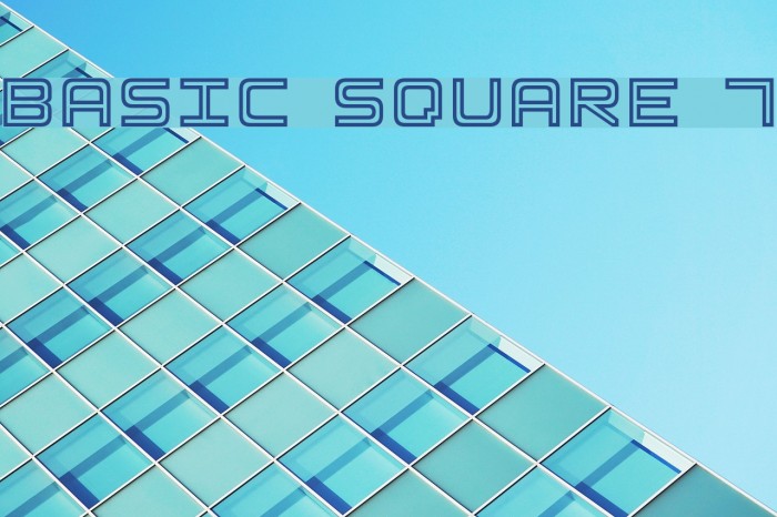 Basic Square 7 Font examples