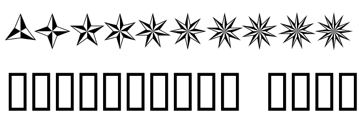 Basic Star Schriftart Anderer Schreiben