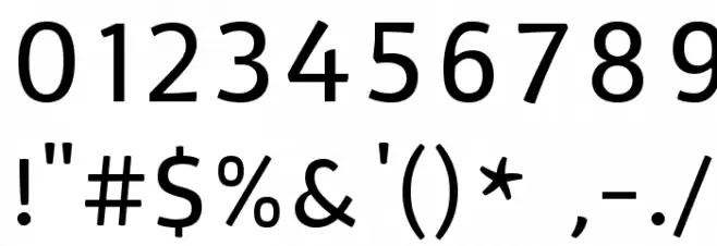 Basic Font OTHER CHARS