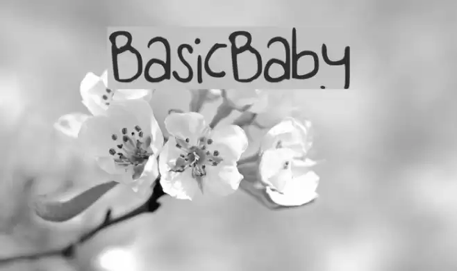 BasicBaby Font examples