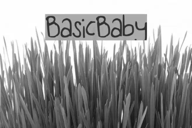 BasicBaby Font examples