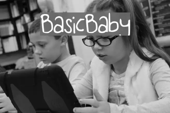 BasicBaby Font examples