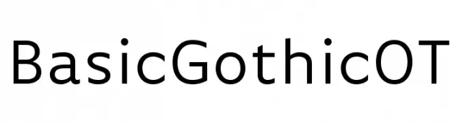 BasicGothicOT  Fuentes Gratis Descargar