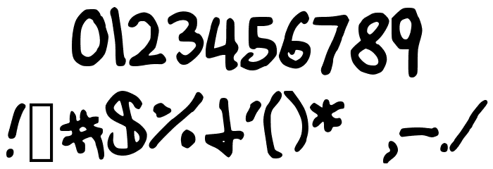 BasicHandwritingDefault Font OTHER CHARS