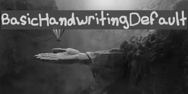 BasicHandwritingDefault Font examples