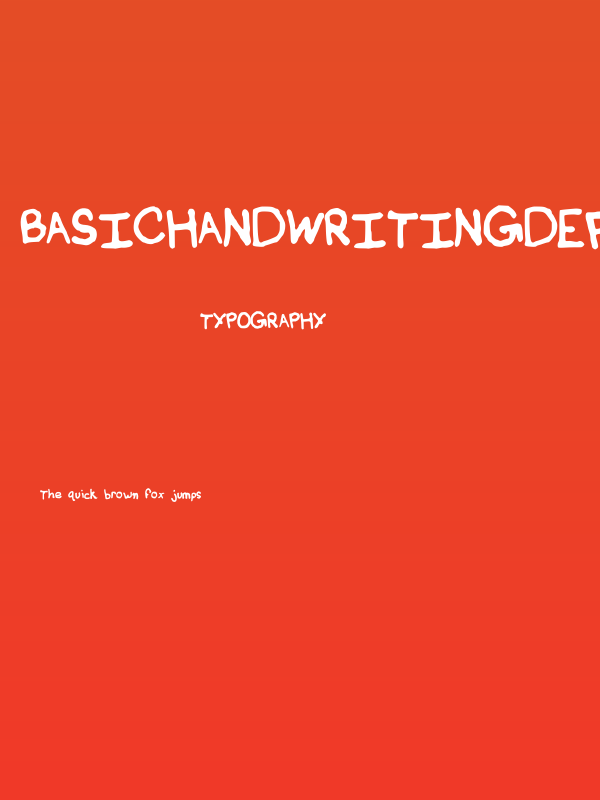 BasicHandwritingDefault Poster
