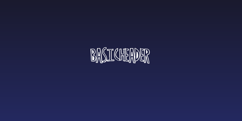 BasicHeader Social Header