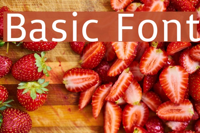 Basic Fonte examples