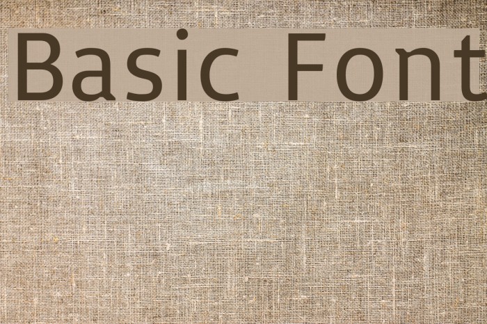 Basic Fonte examples