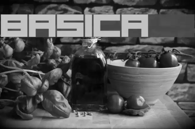 Basica 2.0 Font examples