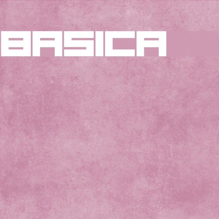 Basica 2.0 Font examples