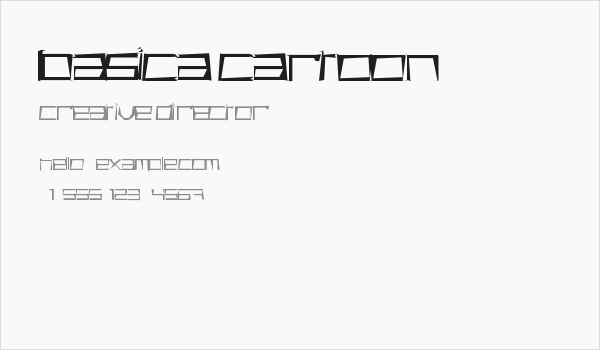 Basica Cartoon Business Card