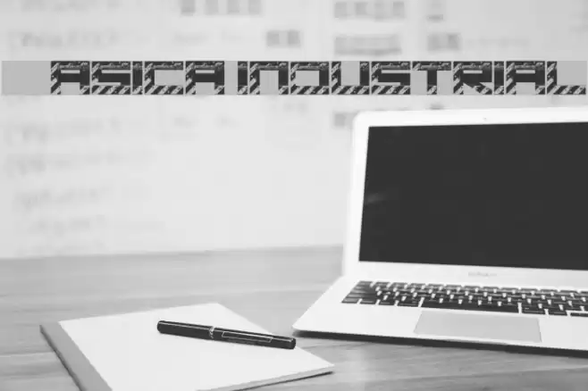 Basica industrial Font examples