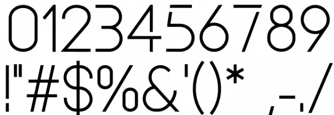 Basicaline Font OTHER CHARS