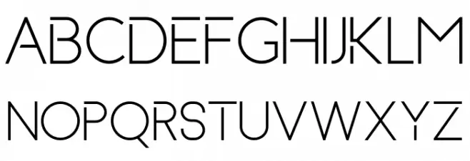 Basicaline Schriftart Groß