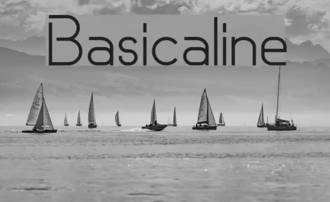 Basicaline Font examples