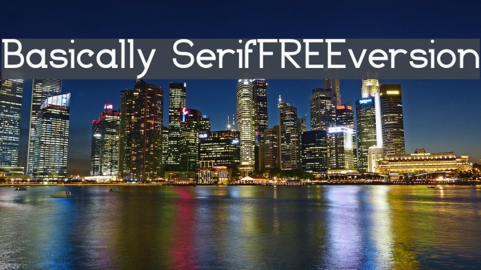 Basically Serif_FREE-version Font examples